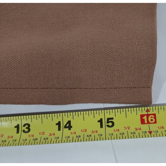 EVAN-PICONE 1980's 4 Button Carmel Long Length Blazer Shoulder Pads Made In USA - Picture 14 of 16